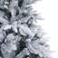 Luxury Pre-lit Faux Hinged Snowy Christmas Tree-117523829