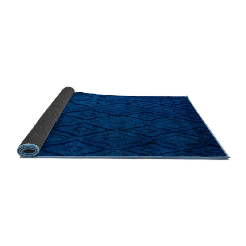 Tapis décoratif multicolore à motif abstrait, Rond 3 pi