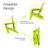 Anbut High - Density Polyethylene (HDPE) Folding Adirondack Chair-360699125