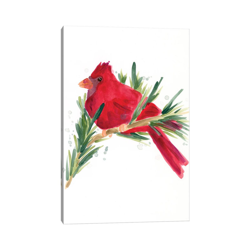 Warm Winter Wishes IV by June Erica Vess - Wrapped Canvas Painting, 20.32 cm H x 30.48 cm W