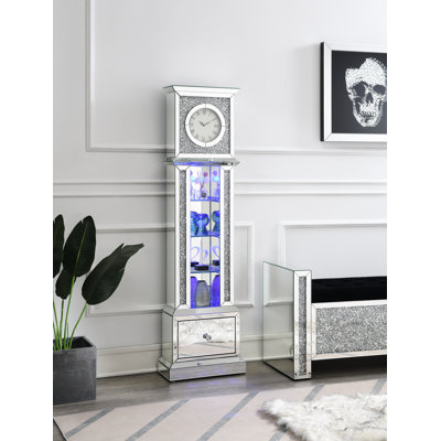 63'' H Glass Grandfather Clock
