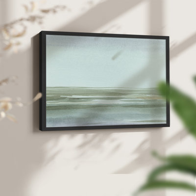 Aqua Reflections II -Framed Print - Restickable