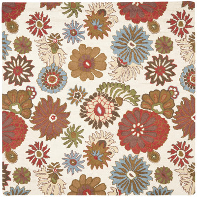 Ross Hand Hooked Wool Floral Rug
