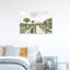 " Tropical Boardwalk Path Retro Vintage Abstract Palm Tree Coastal Wall Art Print " Print-482158391