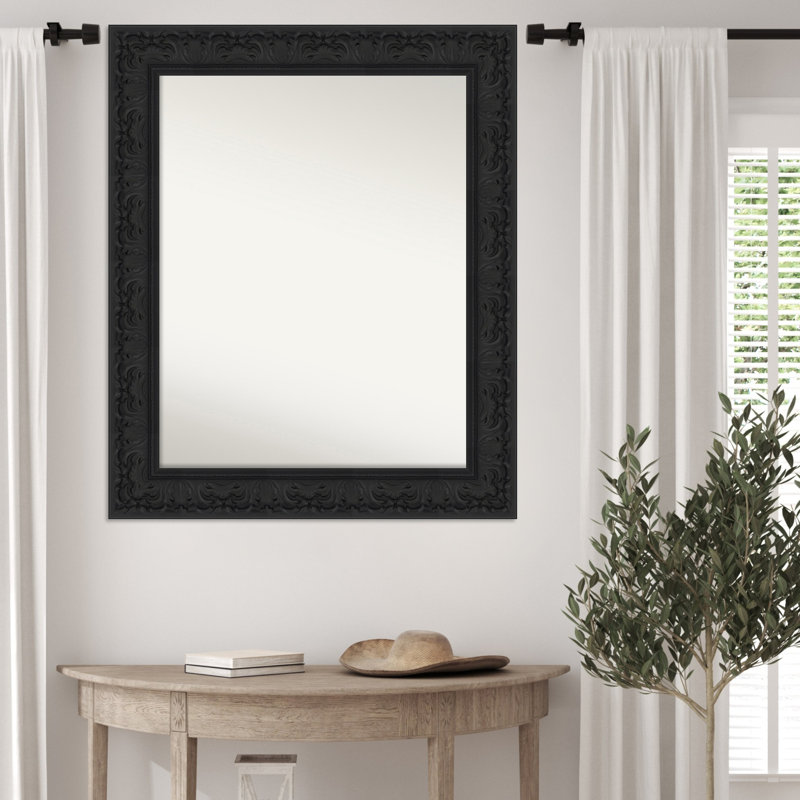 Miroir mural Luxe, 28.75" x 34.75", Noir