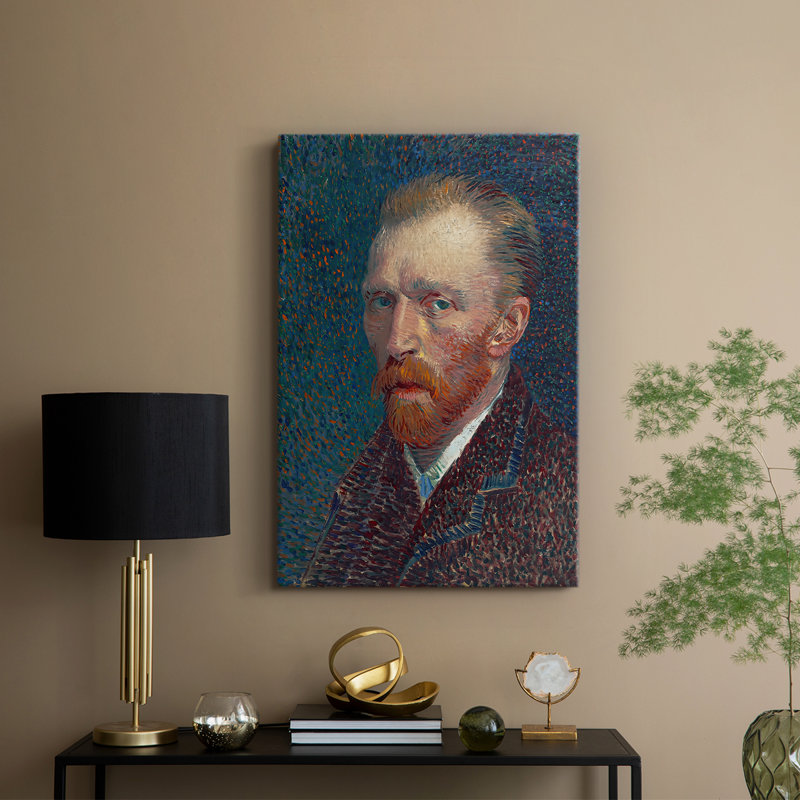 Autoportrait sur toile tendue par Vincent Van Gogh, 8 x 12