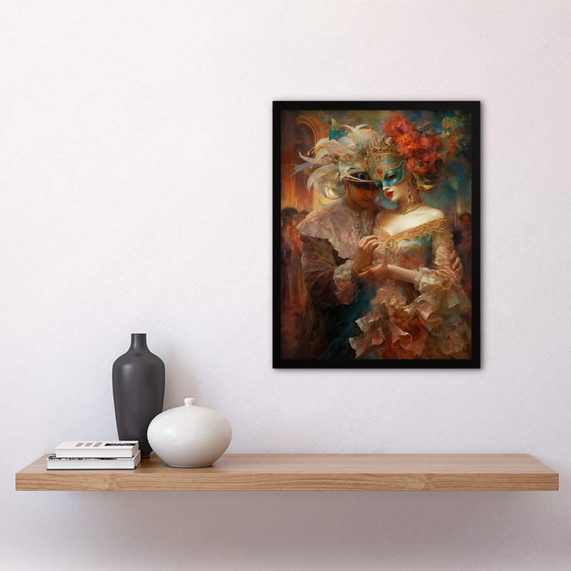 Boarstall Venetian Masked Ball 1 Piece Single Picture Frame Wall Art