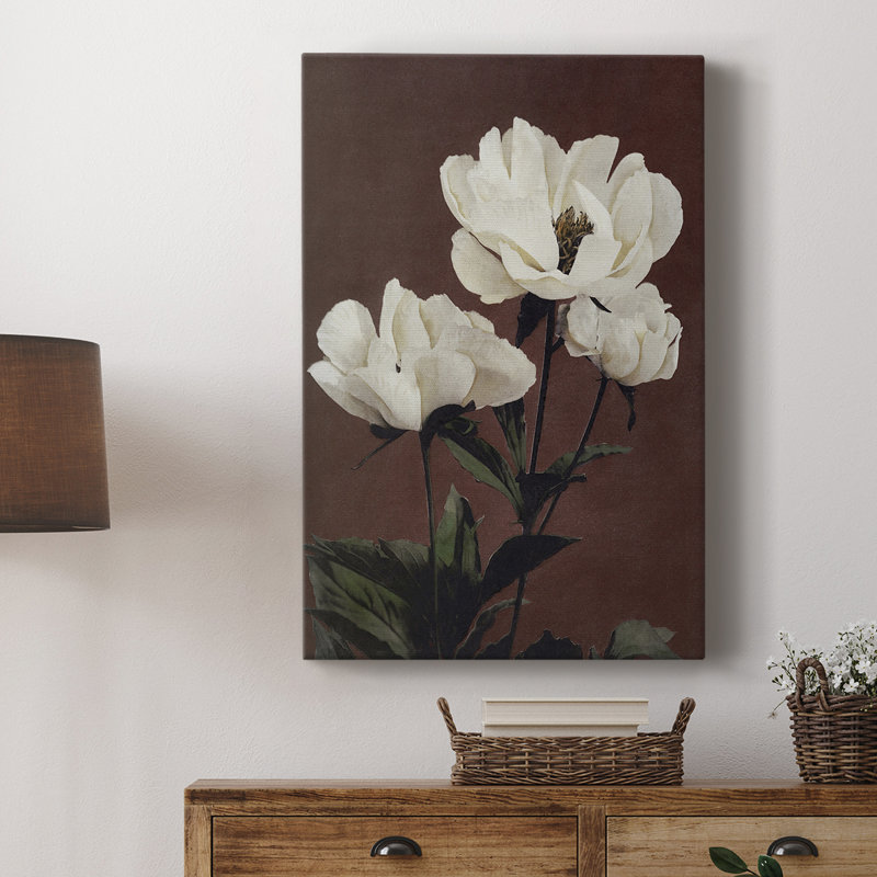 Motif floral rétro avec cccl, H 18 po x l 12 po