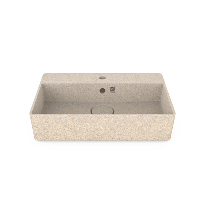 Cube60 23.62'' L Bathroom Sink, Polar