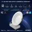 Luminaire à DEL encastré commercial de 8 pouces Luxiter J-Box 5CCT 2700K-5000K 50/65 / 80W Dimmable CRI90 5000/6500/8000 Lumens 120-277V Humide