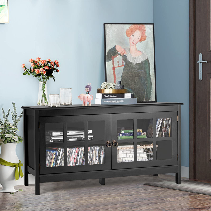 Attleboro Unfinished TV Stand for TVs up to 43", Black