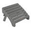 Chaise Adirondack en plastique avec repose-pieds Hinz-119034084