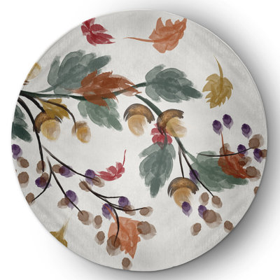 Chenille Floral Indoor / Outdoor Rug