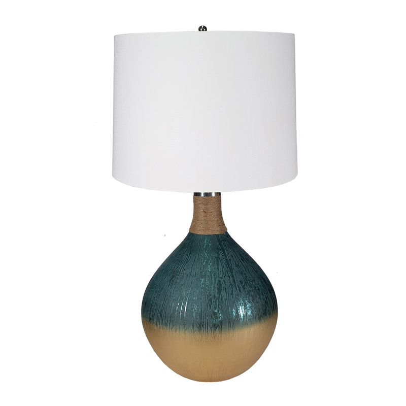 D16x28.5" Glass Table Lamp