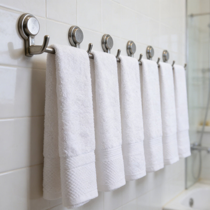 Luxury 100% Cotton Hand Towels, Set of 6 -  Soft, Highly Absorbent, Quick Dry Spa Towels for Bath, Gym & Kitchen (16x29 Inches)
