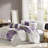 Printed Cotton Sateen Comforter Set Purple