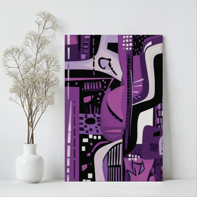 1Pc Framed Canvas Poster Print Future City, Abstract Architectural Complex, Cyberpunk Style Wall Art Decor, Perfect for Room Decor Living Room Bedroom Office Kitchen Bathroom Home Decor, Ideal Home Wall Decoration Gift, 2D Flat