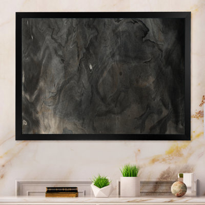 Impression sur toile «Flavour Art Waves In Shades Of Black II»