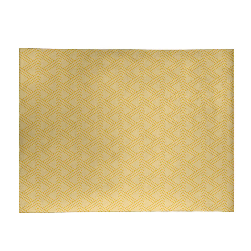 Tapis ivoire/mocassin zig monochrome zag, Rectangle 8 pi x 10 pi