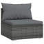 Ensemble de canapé de jardin modulaire en rotin PE
