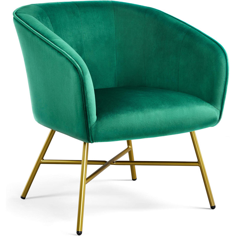Sunvir Velvet Swivel Club Chair, Gray Velvet