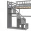 Lit mezzanine double avec commode, bureau et bande lumineuse-1594037921