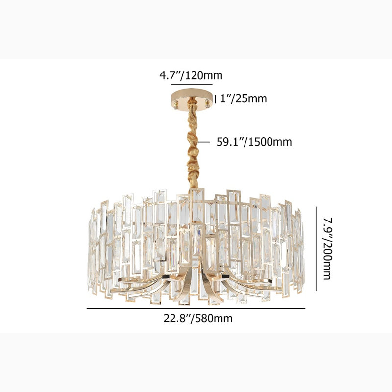10 - Light Crystal Chandelier