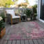 Machine Washable Indoor/Outdoor Cinead ACN1702 Blush Rug-104540209