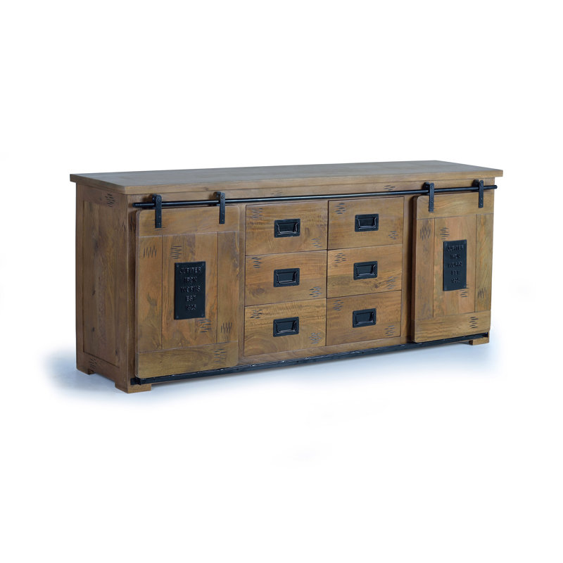 Delapaz 190cm Solid Wood Sideboard