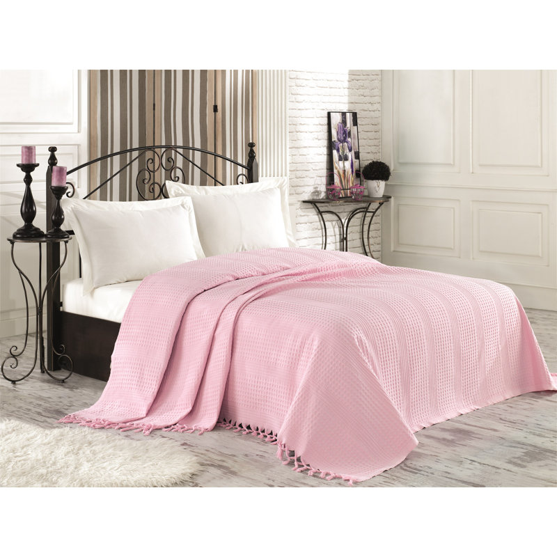 Cotton Coverlet, Light Pink