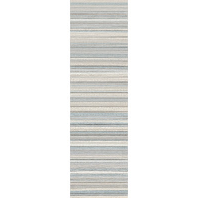Tapis intérieur / extérieur bleu / beige / gris Kopp
