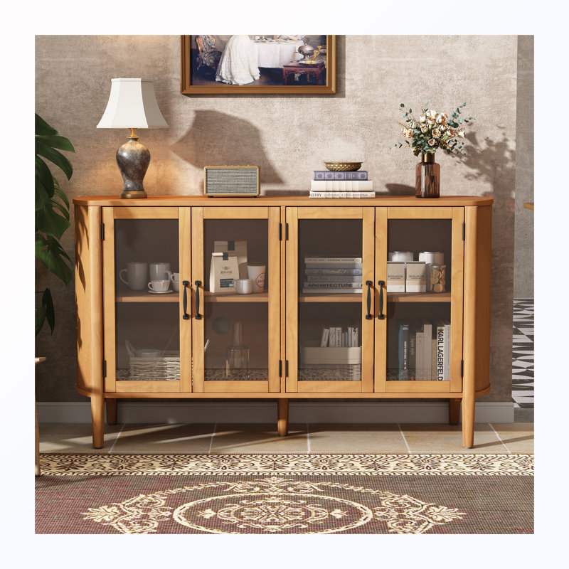 Armoire de rangement à 4 portes, Natural