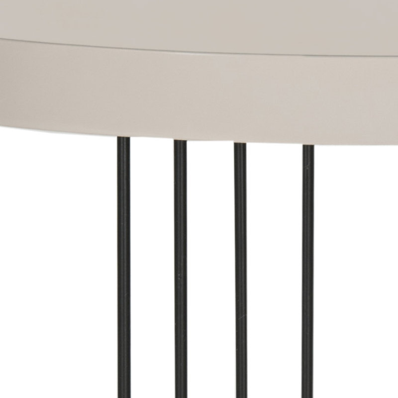 Keelin End Table, Taupe/Black