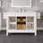 Odilion 42"W X 22"D Bathroom Vanity With White Engineered Stone Countertop And Undermount Porcelain Sink-403185510