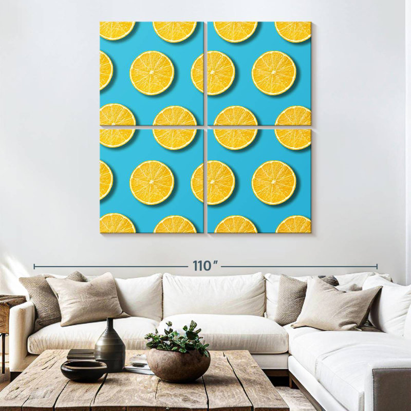 Kerner Lemon Slices On Blue