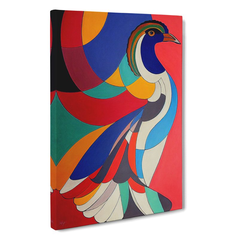 Peacock Abstract No.1 - Wrapped Canvas, 76cm H x 50cm W x 3cm D