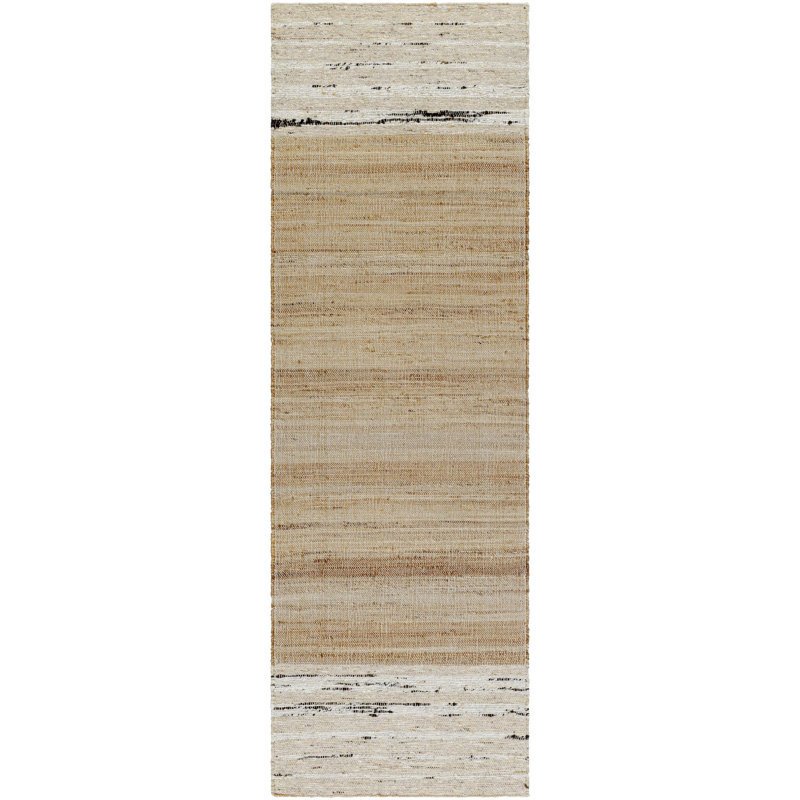 Striped Area Rug in Camel, Runner 2'6" x 8', Light Camel