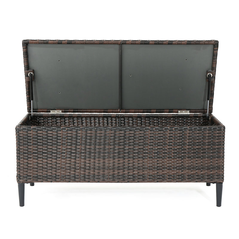 Outdoor Storage - Accommodate Pool & Beach Gear Poolside Unit Organize Servingware, Brown Multi