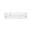 Rubber Wood Floor Bed with Safety Guardrails-456169625