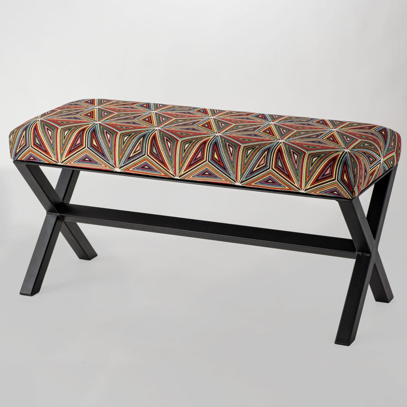 Liftig Velvet Upholstered Bench, 40 x 70 x 40cm