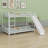 Metal Bunk Bed With Slide And Guardrails-529470369-529470371