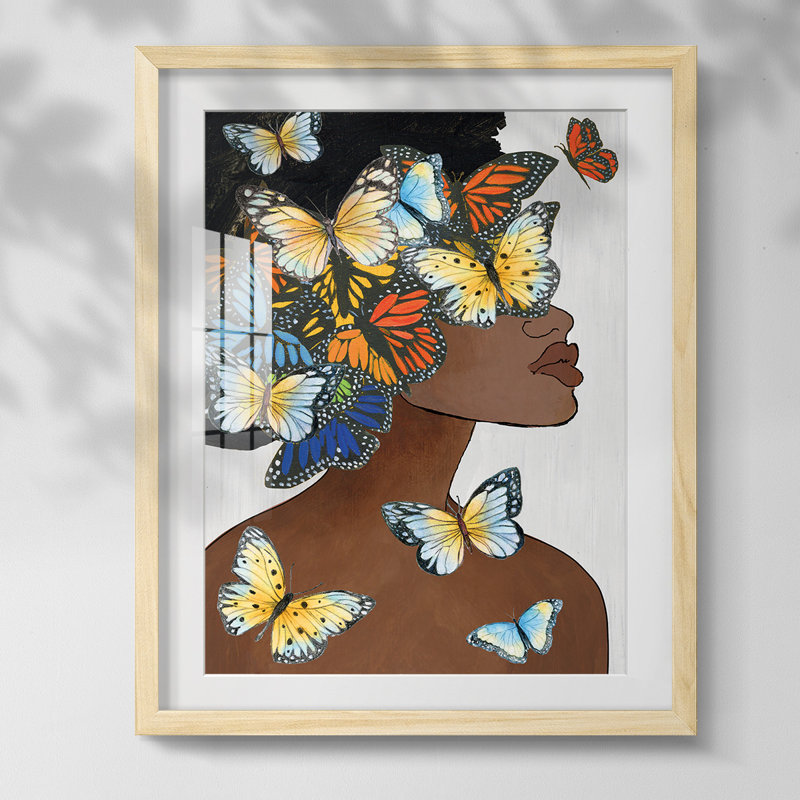 «Hiding Hues II», reproduction encadrée, Blanc, Papier encadré naturel