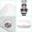 White Ceramic Apron Front Sink 33 Inch - Arch Edge Single Bowl Silent Fine