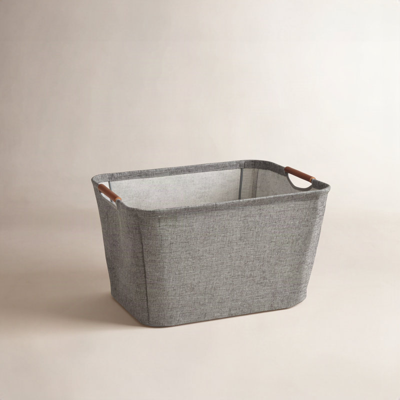 Bac de rangement conique, H 11 po x l 16 po x P 13 po, Gris