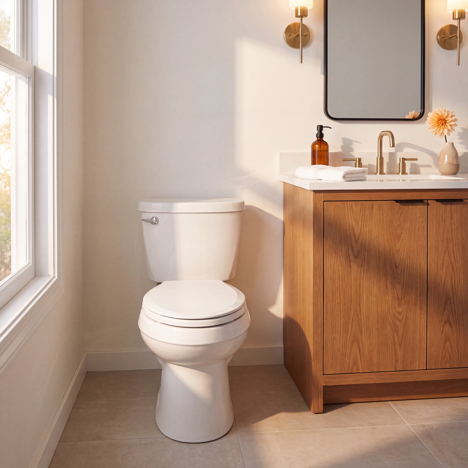 Cachet Nightlight Quiet-Close Toilet Seat, White, Ready Latch