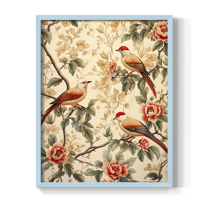 Série XCVII de la série WG-MRRRIS - Reproduction encadrée de qualité supérieure - Prêt à être accroché - Aucun clou requis