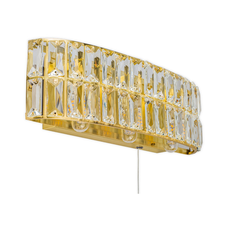 Trevorton Flush Mounted Sconce, Satin Brass