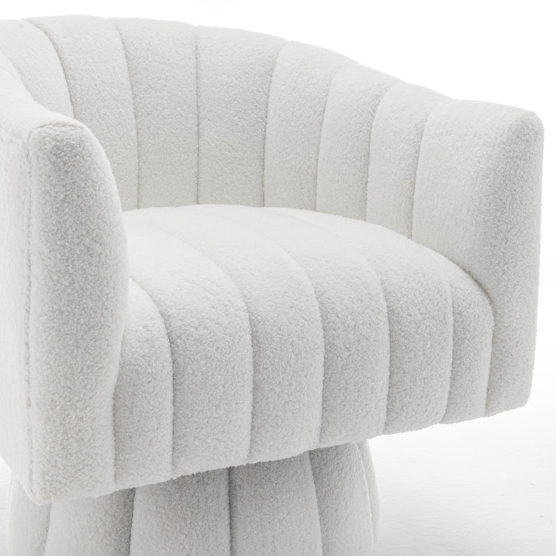 Fauteuil Aila, 100 % polyester beige