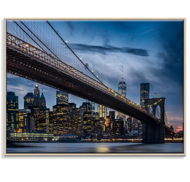 Print on Canvas, 76cm H x 102cm W, Timber Floater Frame
