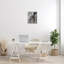 Gris abstrait botanique, impression sur bois-93952869-93952874